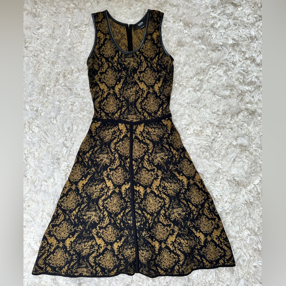 Yigal knit a-line dress